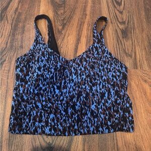 Lululemon Athletica Blue and Black Tank Top